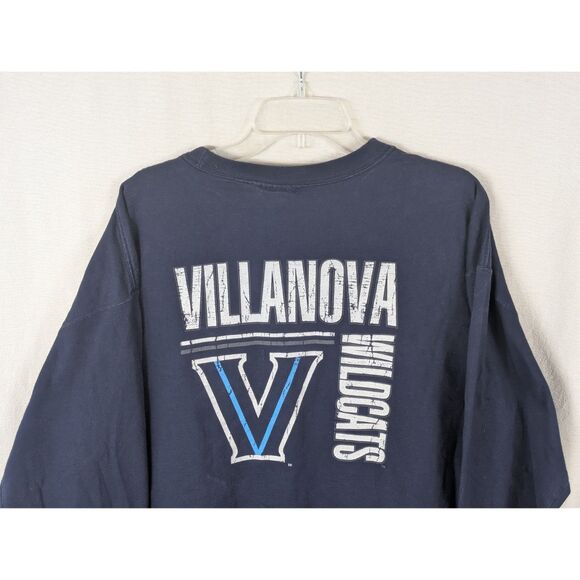 Y2k JanSport Villanova Wildcats Long Sleeve T-Shirt Blue Men's Size XL - Picture 10 of 12